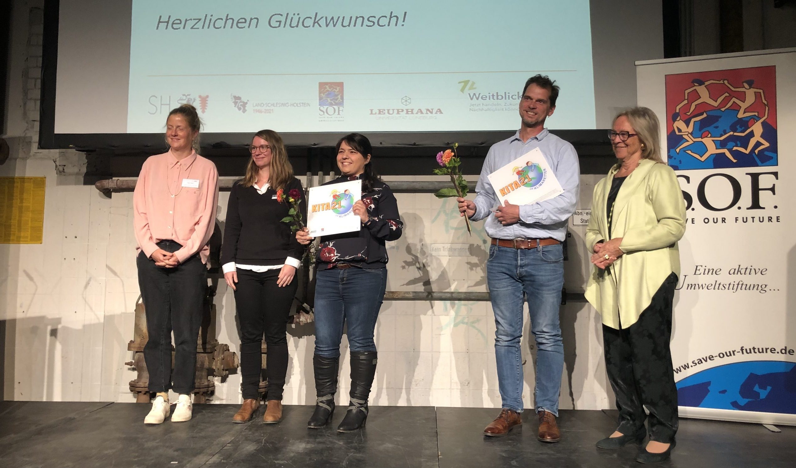 Auszeichnung- Kita Löwenherz ,,Kita 21- Die Klimaretter“