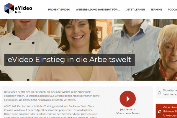Digitales Lernen mit eVideos